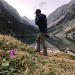 Frédéric Poulain photographe animalier au lac de Gaube, Cauterets, Pyrénées